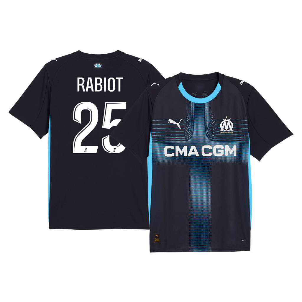 Marseille RABIOT #25 Away Soccer Jersey 2025/26 - Football Shirt | SmartJerseys | Official Quality