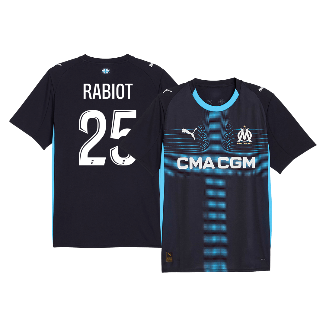 Marseille RABIOT #25 Away Soccer Jersey 2025/26 - Football Shirt | SmartJerseys | Official Quality
