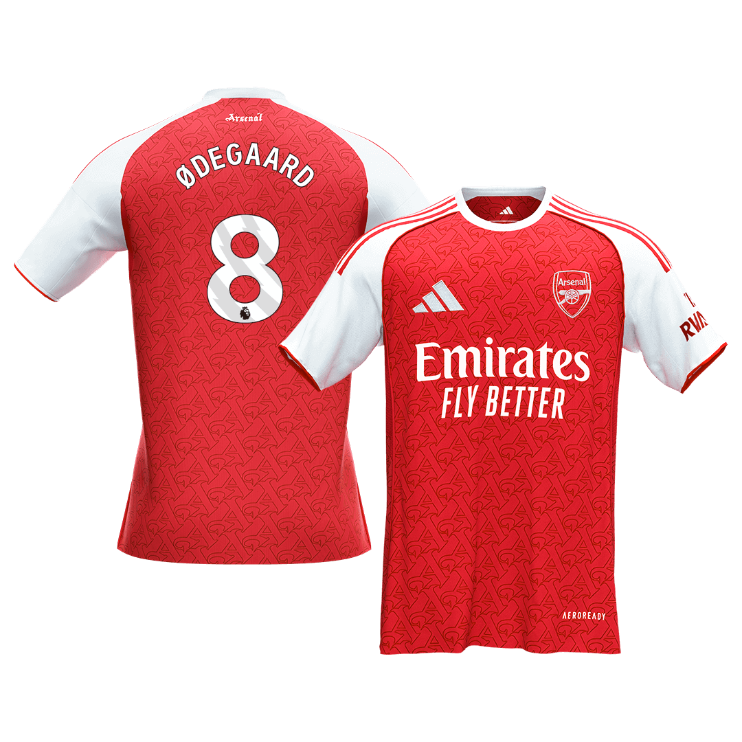 ØDEGAARD #8 Arsenal Home Soccer Jersey 2025/26 Red - Football Shirt | SmartJerseys | Official Quality