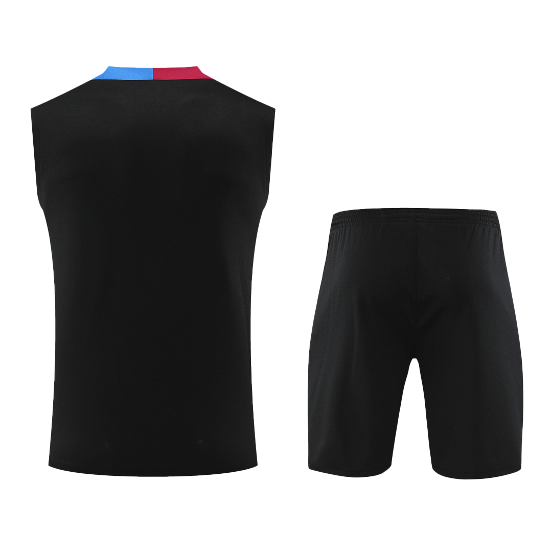 Camiseta de entrenamiento prepartido del Barcelona 2024/25 (Camiseta + Pantalón corto)