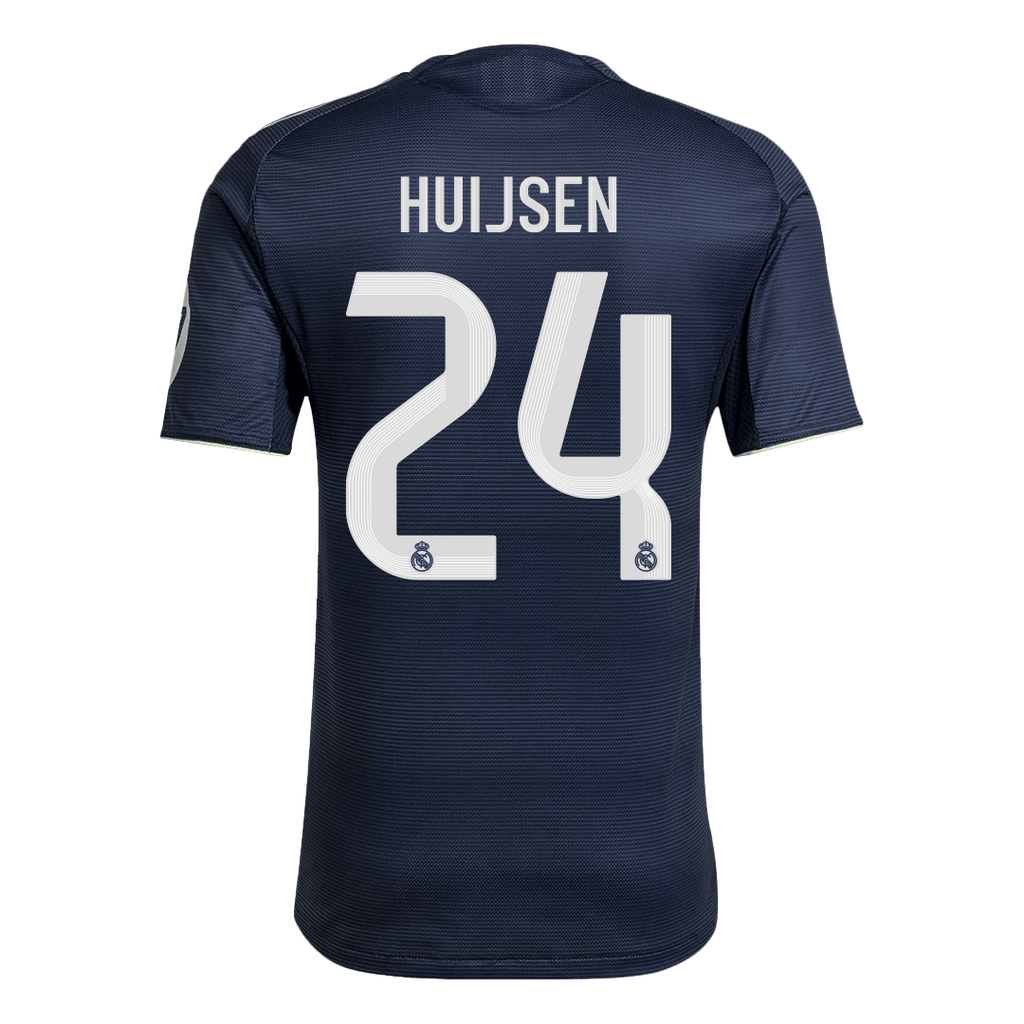 Real Madrid HUIJSEN #24 Away Soccer Jersey Authentic 2025/26