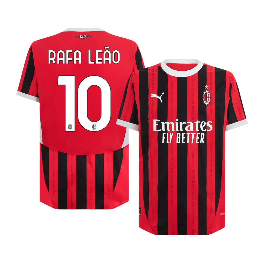 AC Milan RAFA LEÃO #10 Home Jersey Authentic 2024/25 - Football Shirt | SmartJerseys | Official Quality