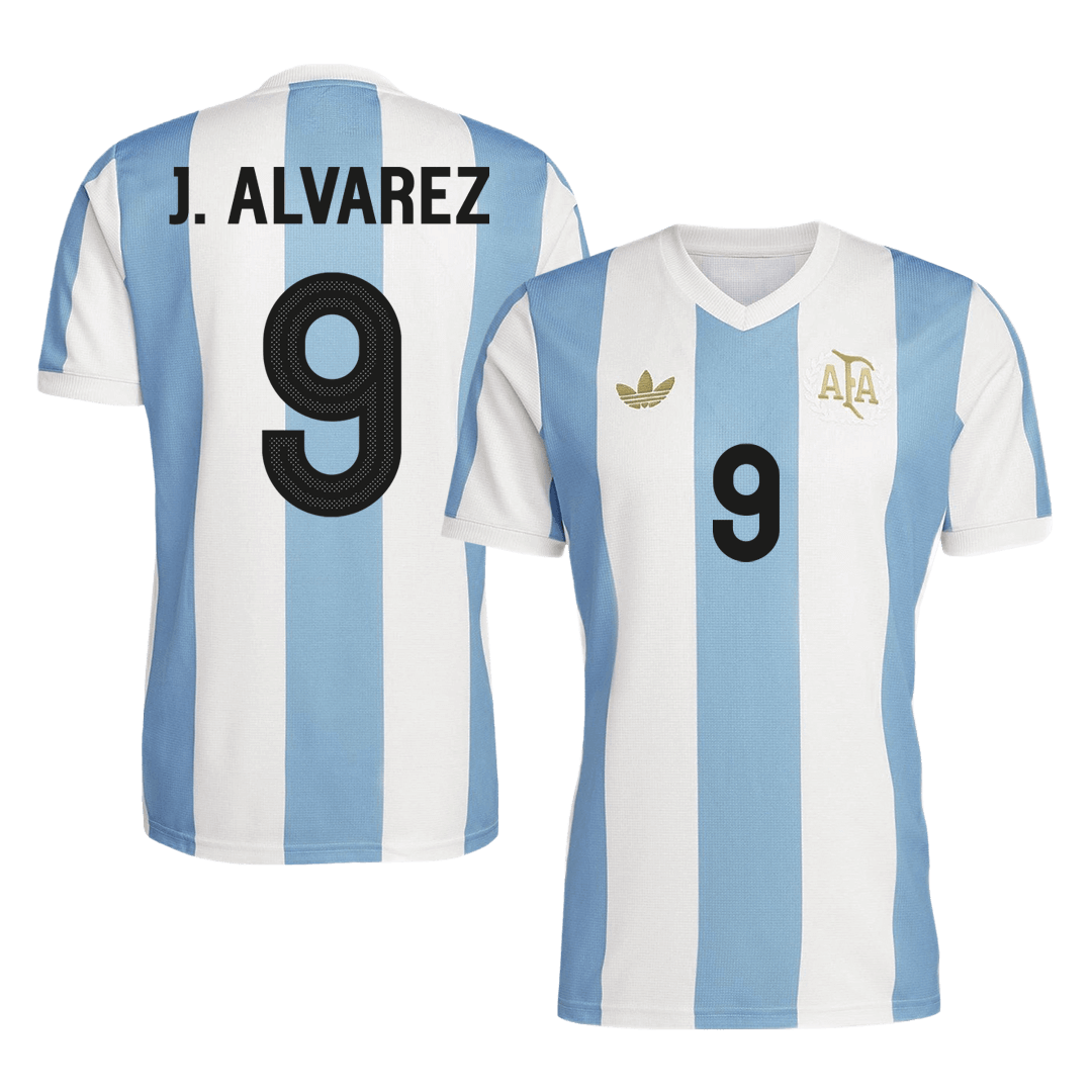 Argentina J.ALVAREZ #9 Soccer Jersey 2024 - 50th Anniversary - Football Shirt | SmartJerseys | Official Quality
