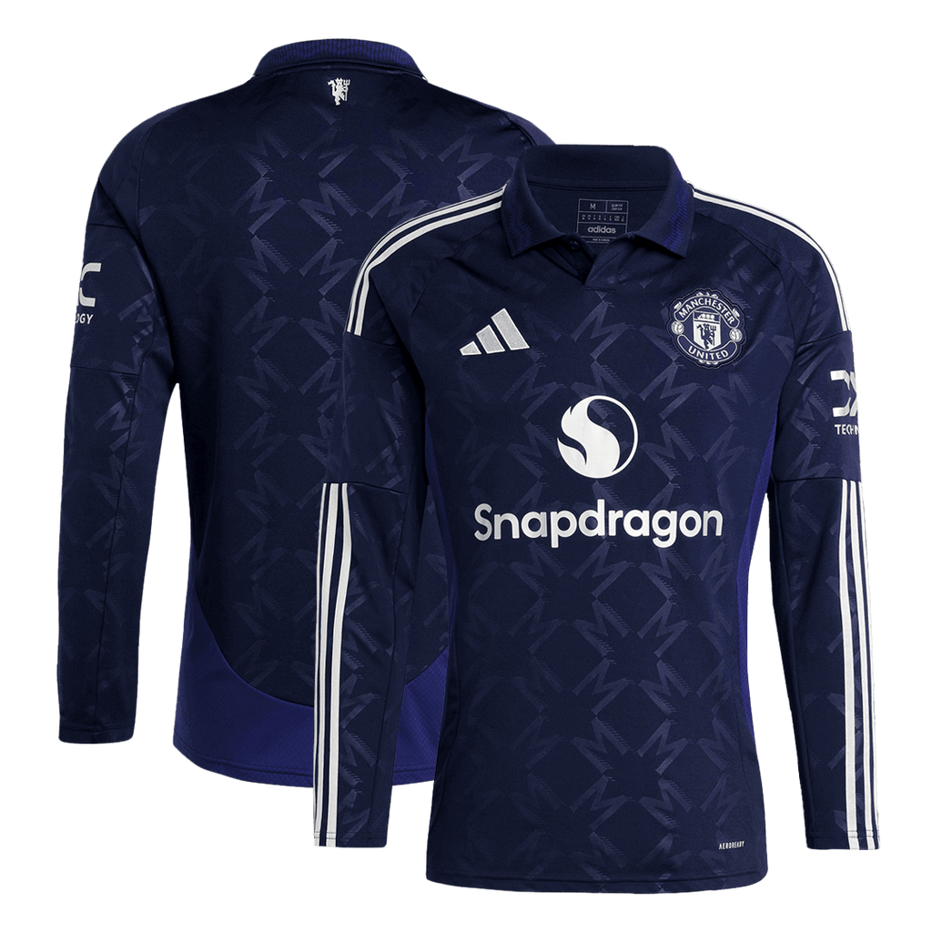 Manchester United Long Sleeve Away Soccer Jersey 2024/25