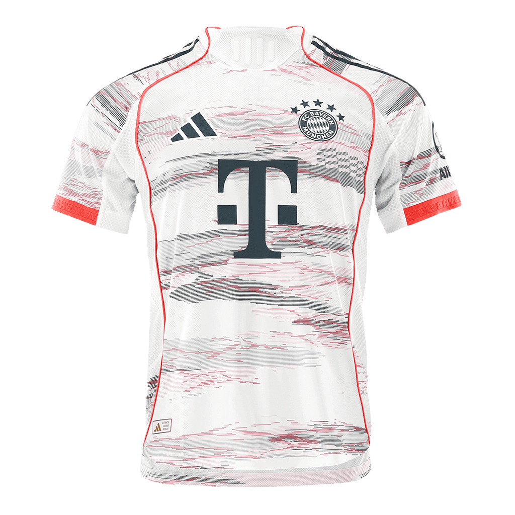 UPAMECANO #2 Authentic Bayern Munich Away Soccer Jersey 2025/26 White