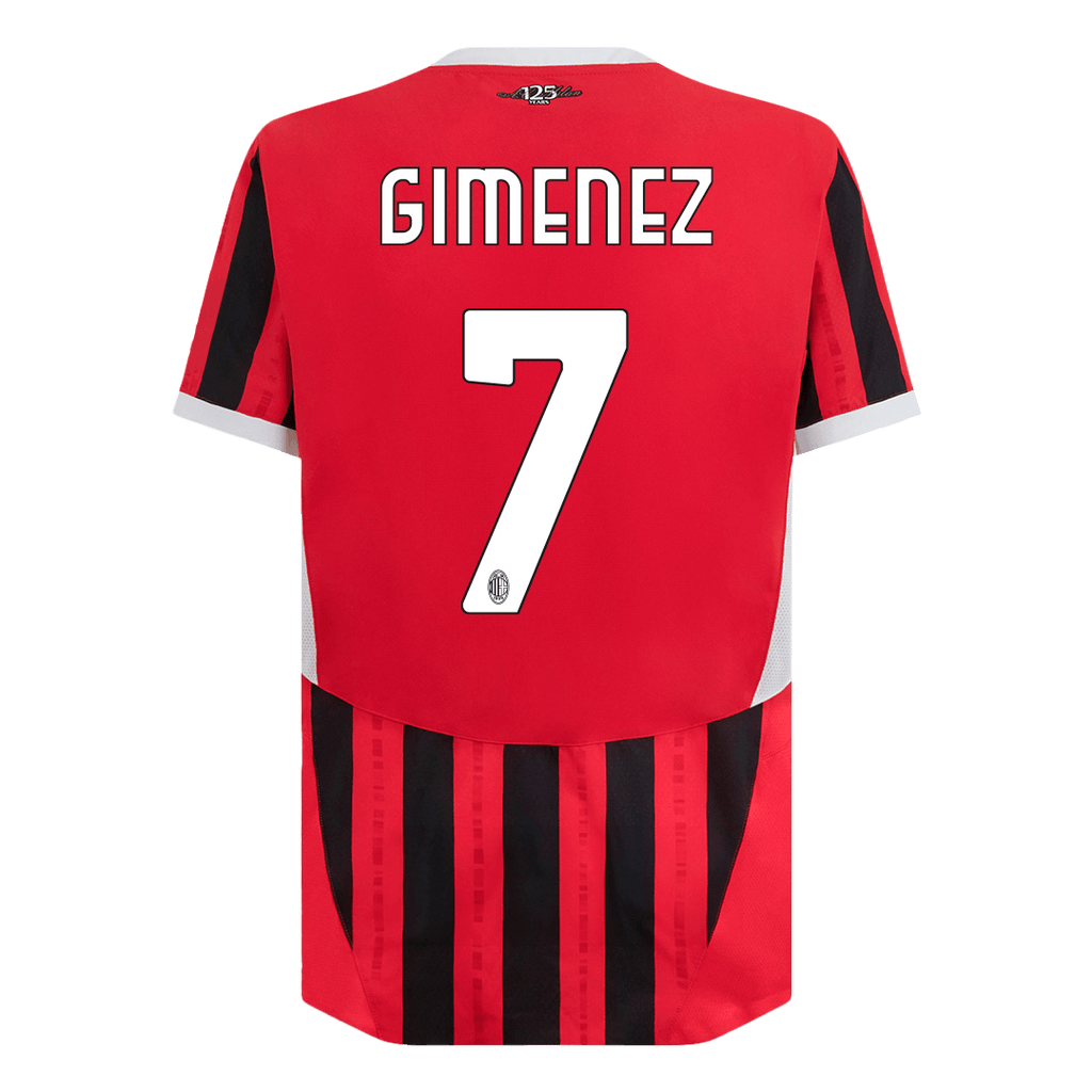 AC Milan GIMENEZ #7 Home Soccer Jersey Authentic 2024/25