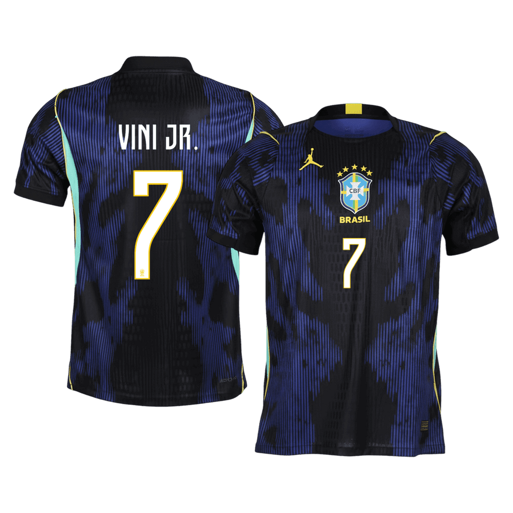 Brazil VINI JR. #7 Away Soccer Jersey Authentic 2026