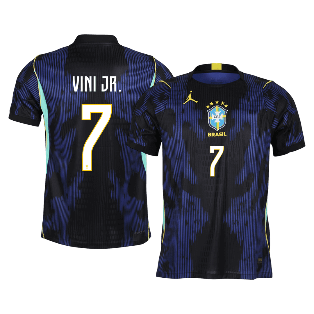 Brazil VINI JR. #7 Away Soccer Jersey Authentic 2026