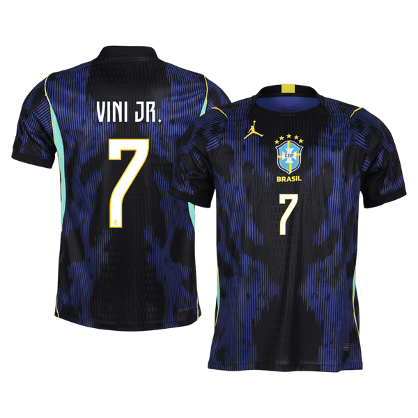 Brazil VINI JR. #7 Away Soccer Jersey Authentic 2026