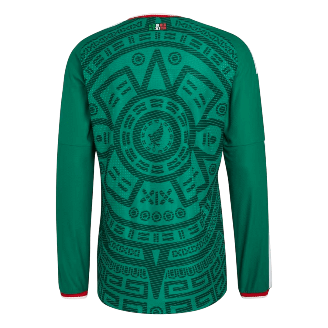 Camiseta de fútbol local de manga larga de México 2026