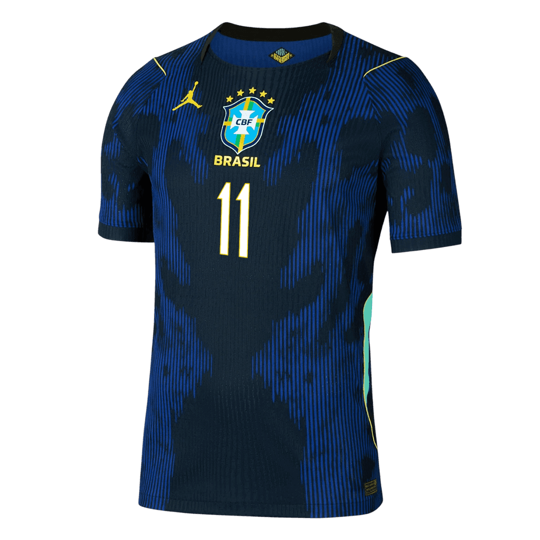 RAPHINHA #11 Player Version Brazil Away Soccer Jersey World Cup 2026 Navy
