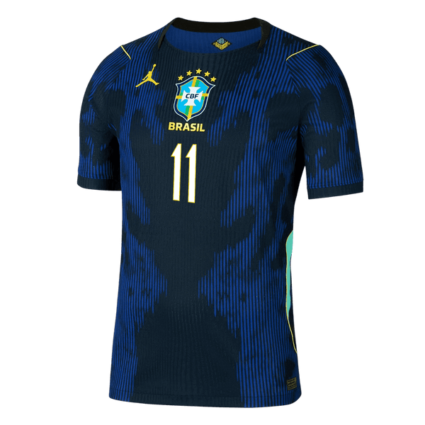 RAPHINHA #11 Player Version Brazil Away Soccer Jersey World Cup 2026 Navy