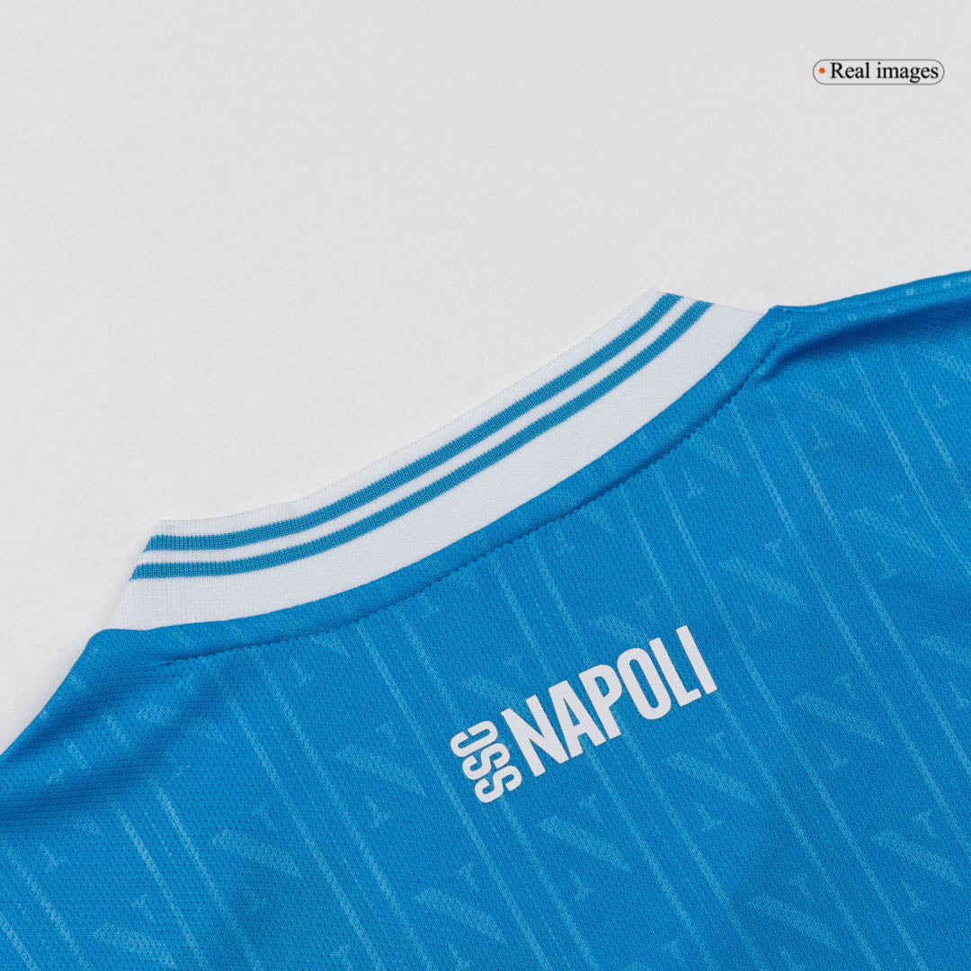 Kid's Napoli Home Soccer Jersey Kit(Jersey+Shorts) 25/26 Blue