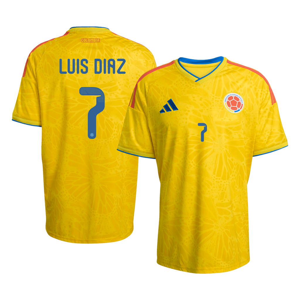 LUIS DíAZ #7 Colombia Home Soccer Jersey World Cup 2026 Yellow - Football Shirt | SmartJerseys | Official Quality