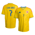 LUIS DíAZ #7 Colombia Home Soccer Jersey World Cup 2026 Yellow - Football Shirt | SmartJerseys | Official Quality