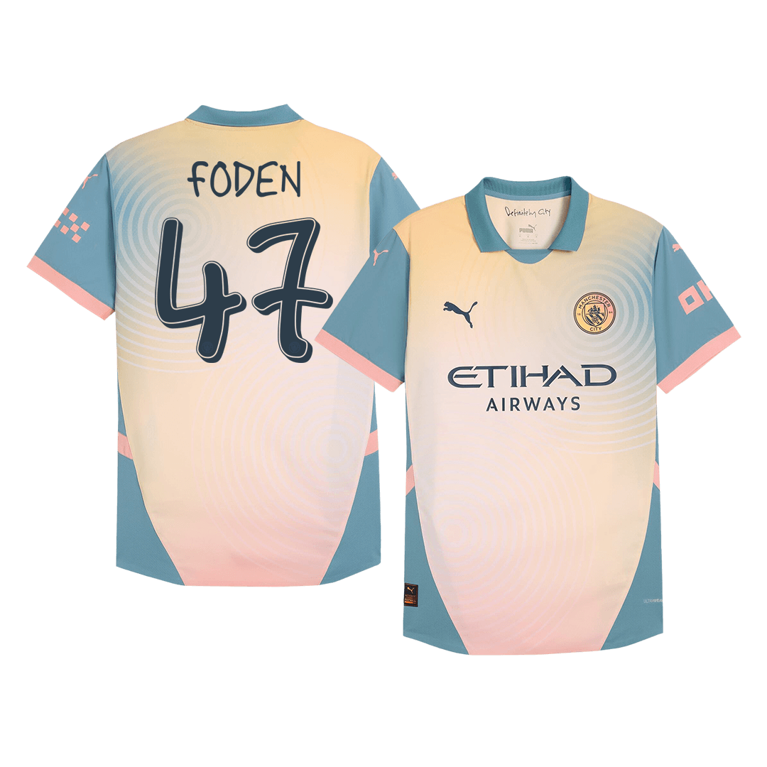 Manchester City FODEN #47 Fourth Away Soccer Jersey Authentic 2024/25 - Definitely City - Football Shirt | SmartJerseys | Official Quality