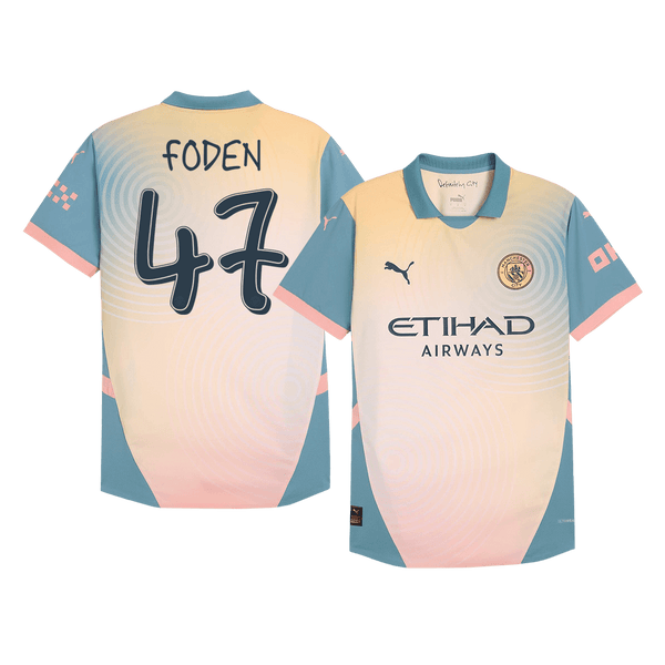 Manchester City FODEN #47 Fourth Away Soccer Jersey Authentic 2024/25 - Definitely City - Football Shirt | SmartJerseys | Official Quality