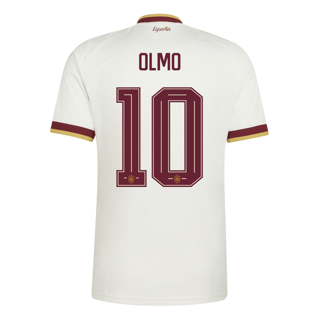 OLMO #10 Spain Away Soccer Jersey World Cup 2026 White