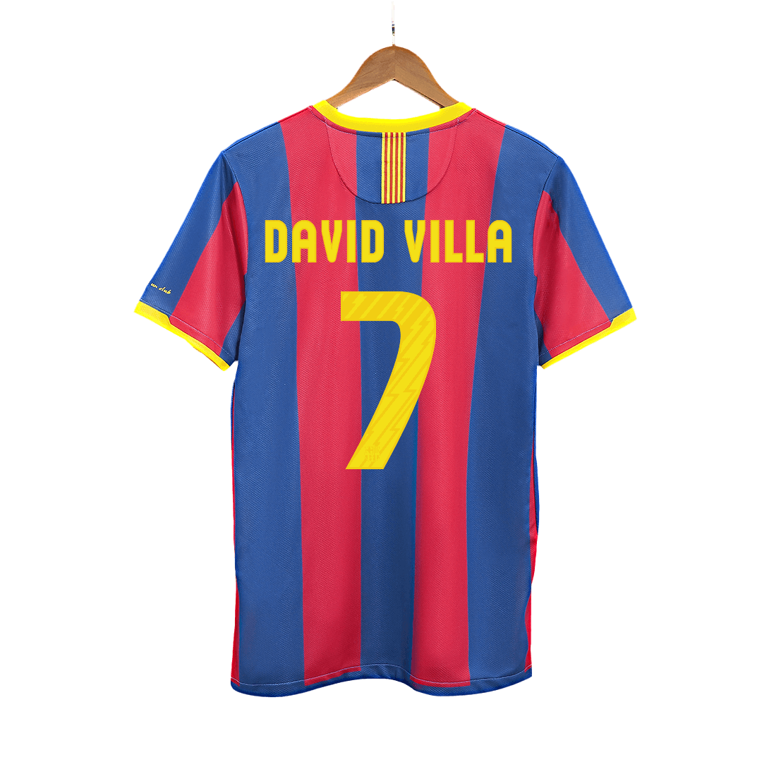 Barcelona DAVID VILLA #7 Home Soccer Jersey Retro 2010/11 - Football Shirt | SmartJerseys | Official Quality