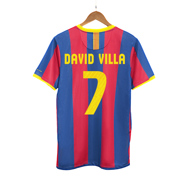Barcelona DAVID VILLA #7 Home Soccer Jersey Retro 2010/11 - Football Shirt | SmartJerseys | Official Quality