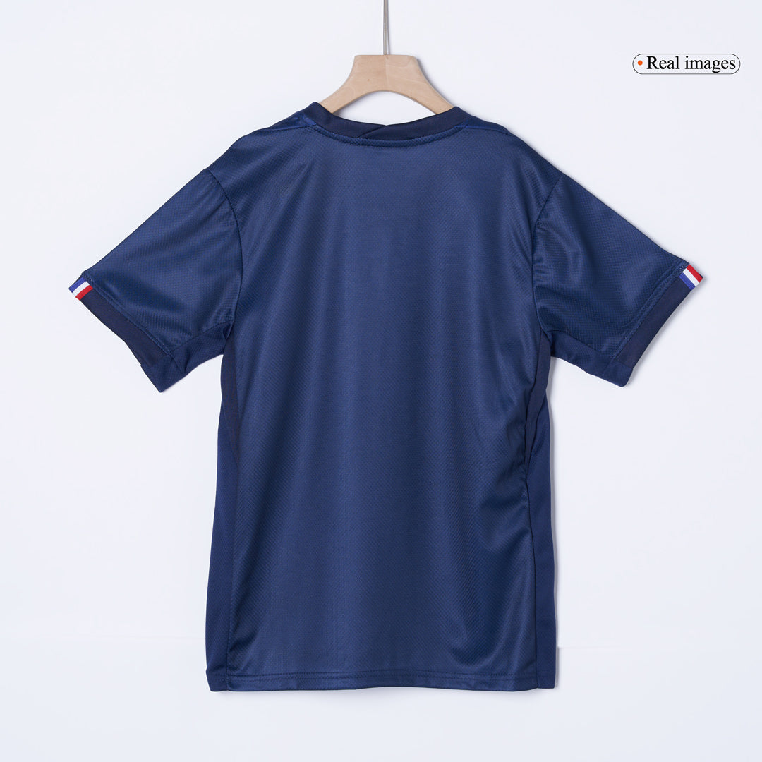 Kit de camiseta de fútbol local del PSG para niños (camiseta, pantalón corto y calcetines) 2025/26 azul marino