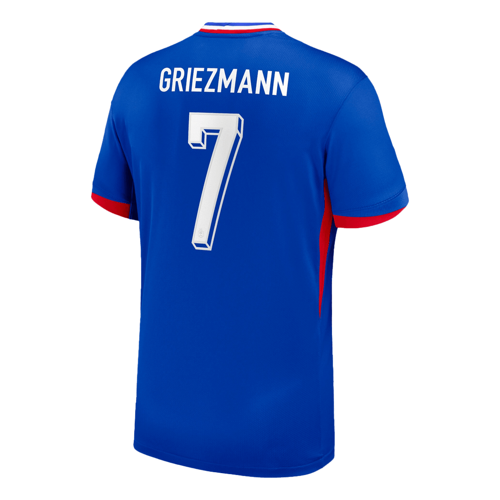 Camiseta de fútbol local de Francia para la Eurocopa 2024 de GRIEZMANN #7, azul 