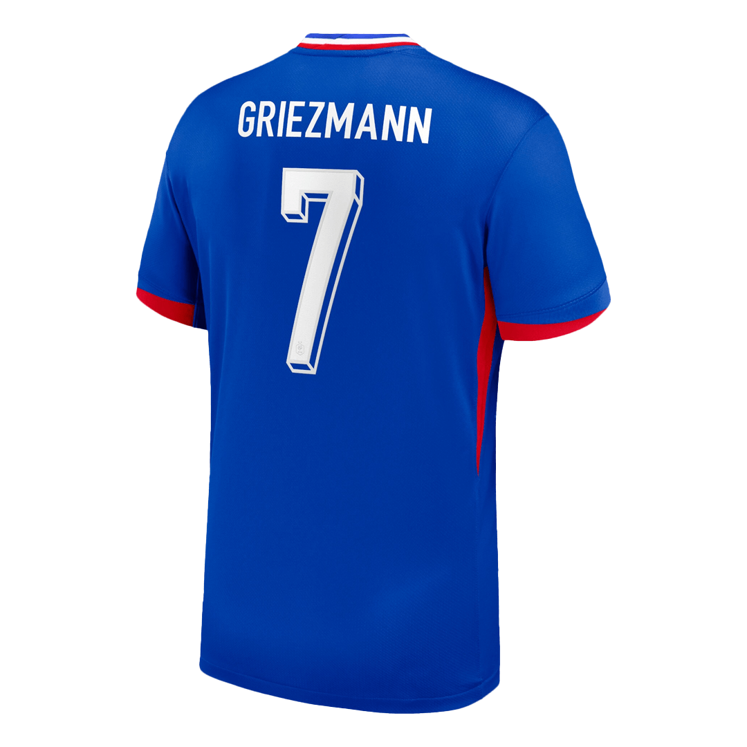 Camiseta de fútbol local de Francia para la Eurocopa 2024 de GRIEZMANN #7, azul 