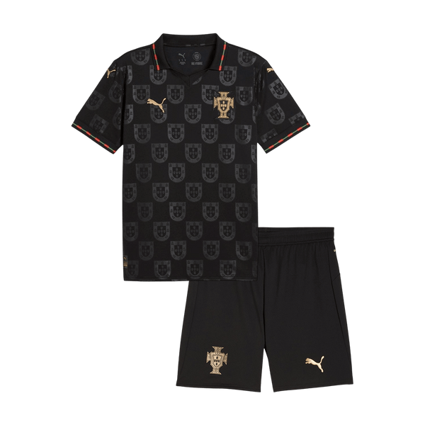 Kid's Portugal Special Edition Soccer Jersey Kit(Jersey+Shorts) World Cup 2026 Black - Football Shirt | SmartJerseys | Official Quality