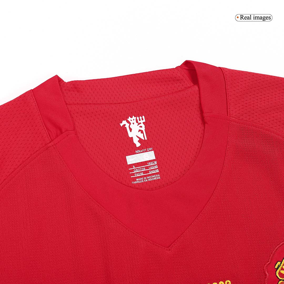 Manchester United SCHOLES #18 Home Soccer Jersey Retro 2007/08 - UCL Final