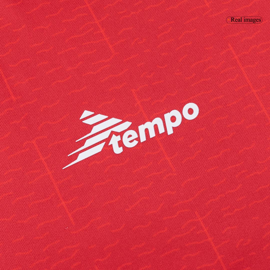 Camiseta de fútbol de la tercera equipación de Cabo Verde 2025, roja
