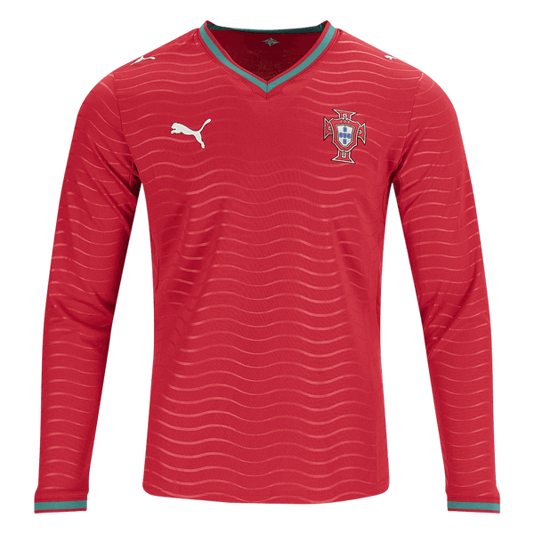 Portugal Long Sleeve Home Soccer Jersey 2026 - Football Shirt | SmartJerseys | Official Quality