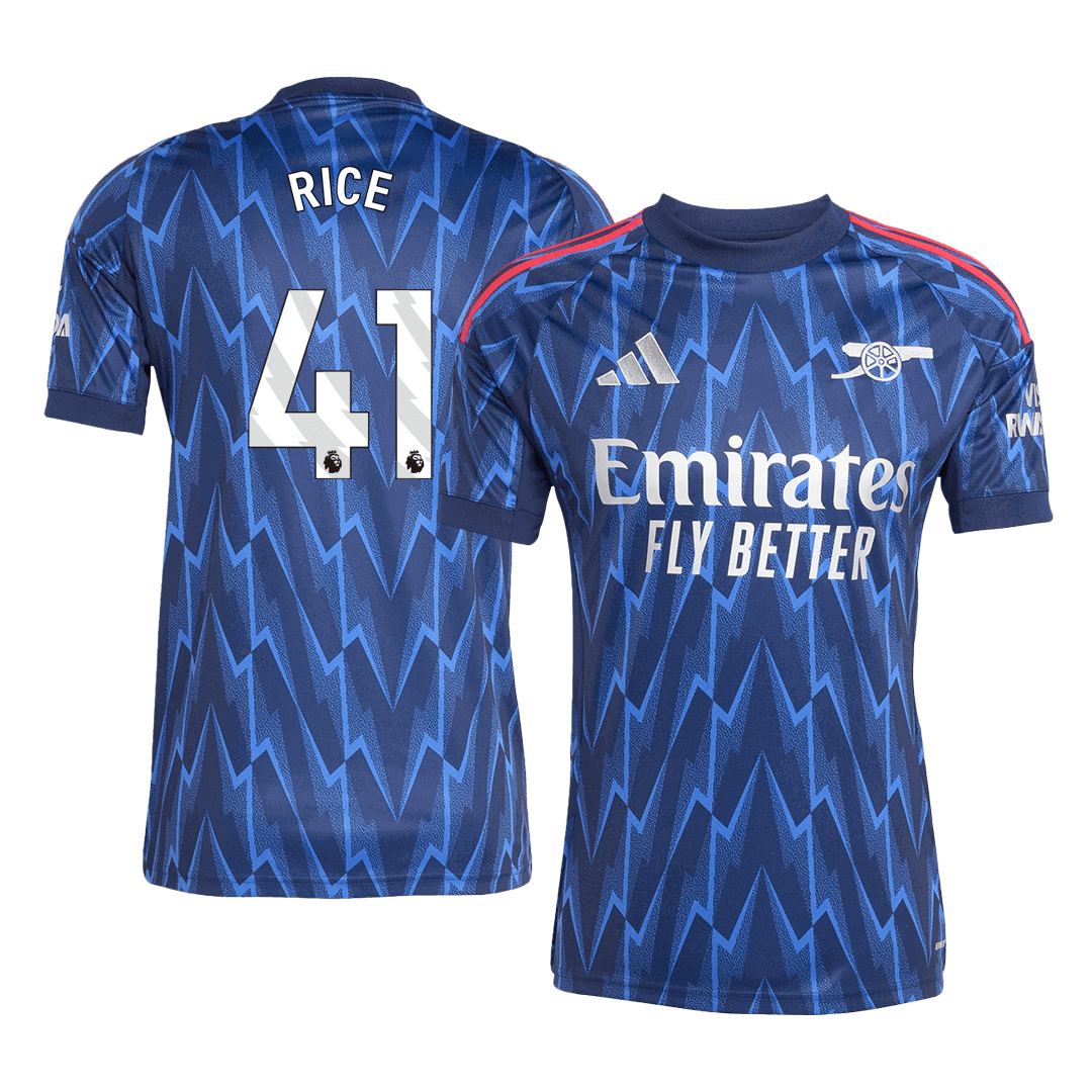 Arsenal RICE #41 Away Soccer Jersey 2025/26 - Football Shirt | SmartJerseys | Official Quality
