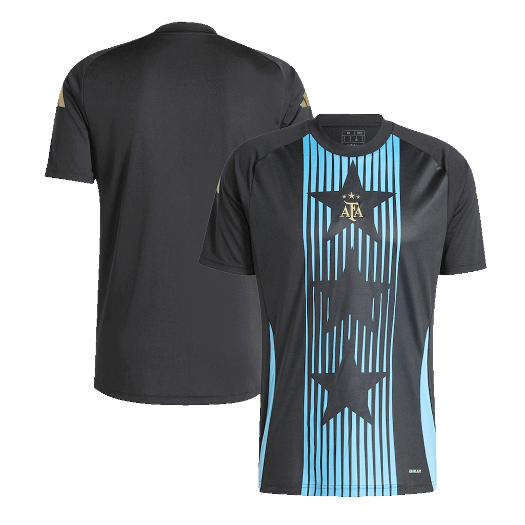 Camiseta de entrenamiento prepartido de Argentina para la Copa América 2024 - Negra