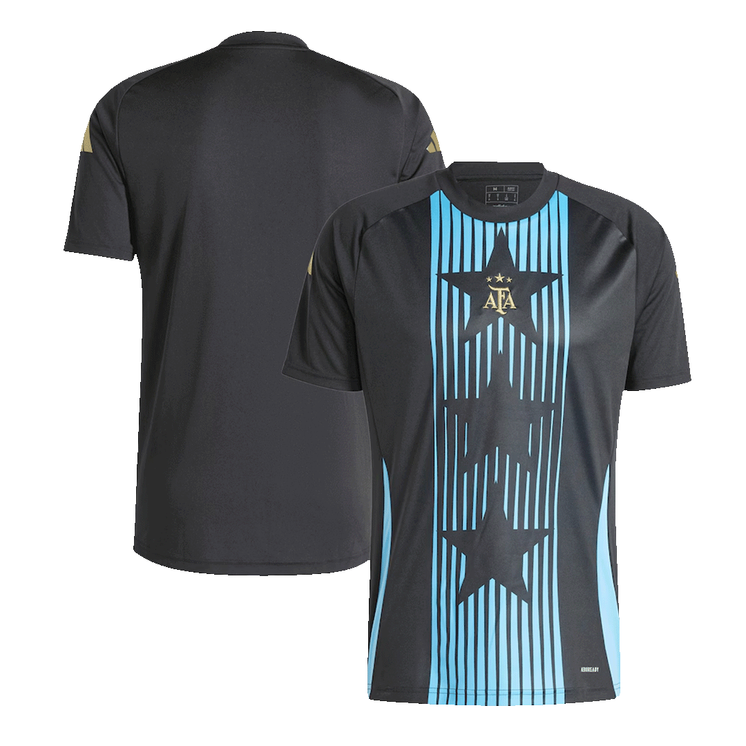 Camiseta de entrenamiento prepartido de Argentina para la Copa América 2024 - Negra