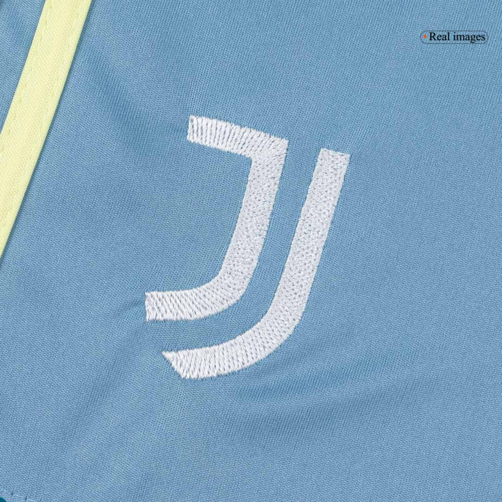 Ensemble de football Juventus extérieur pour enfant (maillot + short + chaussettes) 25/26 bleu