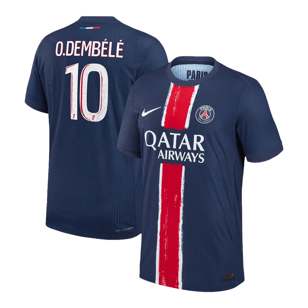 PSG O.DEMBÉLÉ #10 Home Soccer Jersey Authentic 2024/25 - Football Shirt | SmartJerseys | Official Quality