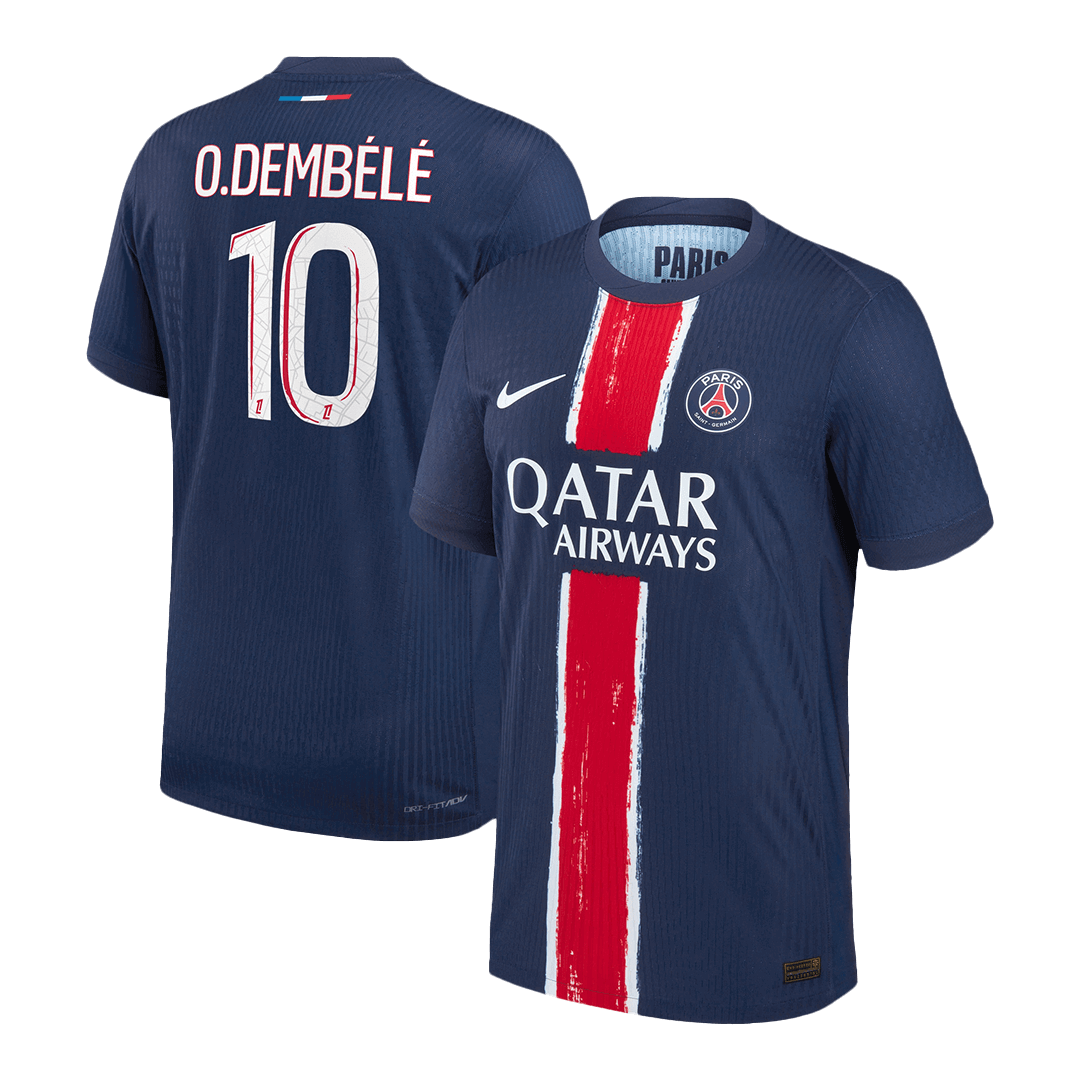 PSG O.DEMBÉLÉ #10 Home Soccer Jersey Authentic 2024/25 - Football Shirt | SmartJerseys | Official Quality