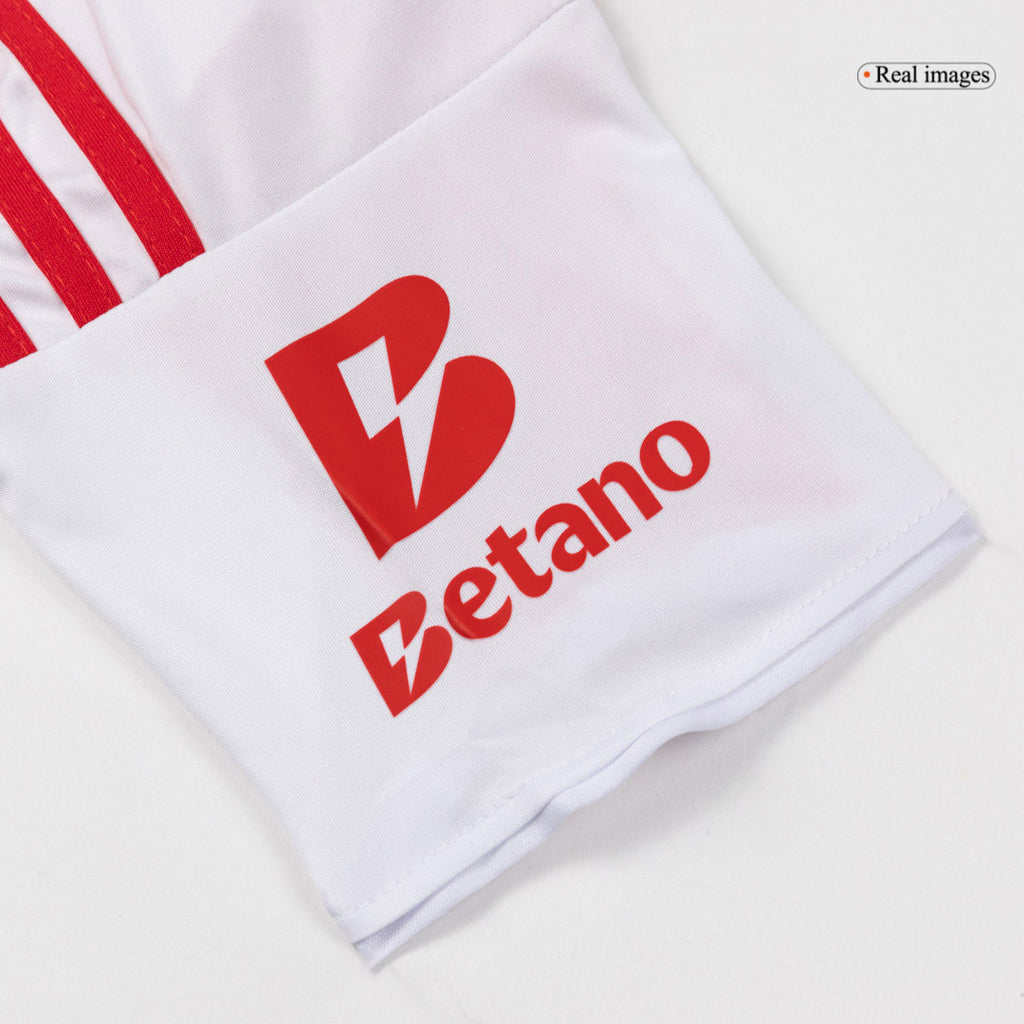 Kid's Benfica Third Away Soccer Jersey Kit 25/26 White