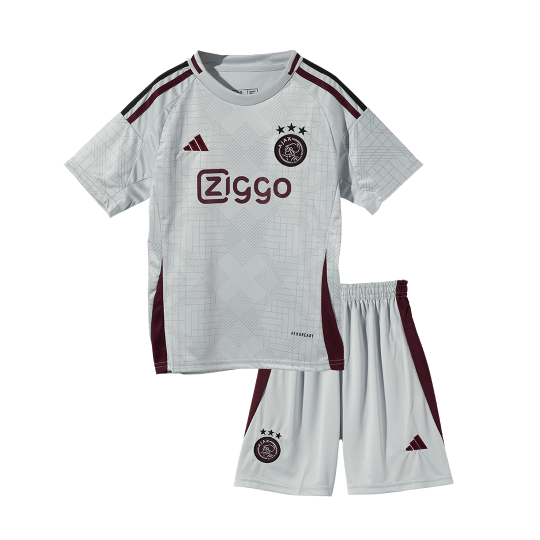 2024/25 Kid's Ajax Third Away Soccer Jersey Kit(Jersey+Shorts)