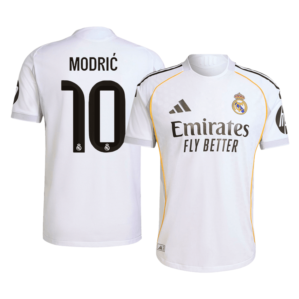 Real Madrid MODRIĆ #10 Home Soccer Jersey Authentic 2025/26 - Football Shirt | SmartJerseys | Official Quality