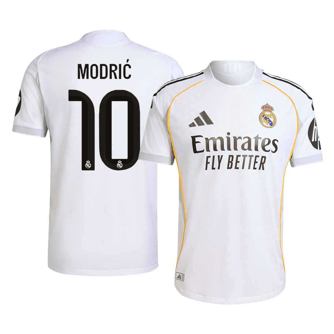 Real Madrid MODRIĆ #10 Home Soccer Jersey Authentic 2025/26 - Football Shirt | SmartJerseys | Official Quality