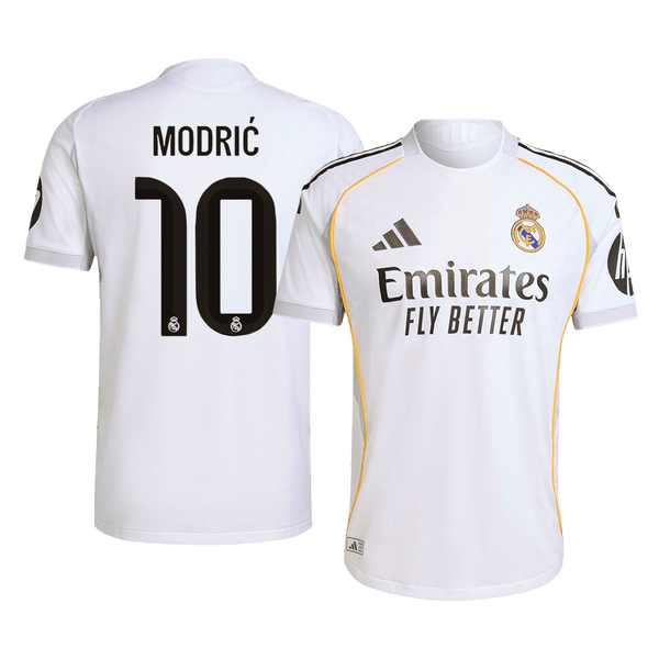 Real Madrid MODRIĆ #10 Home Soccer Jersey Authentic 2025/26 - Football Shirt | SmartJerseys | Official Quality