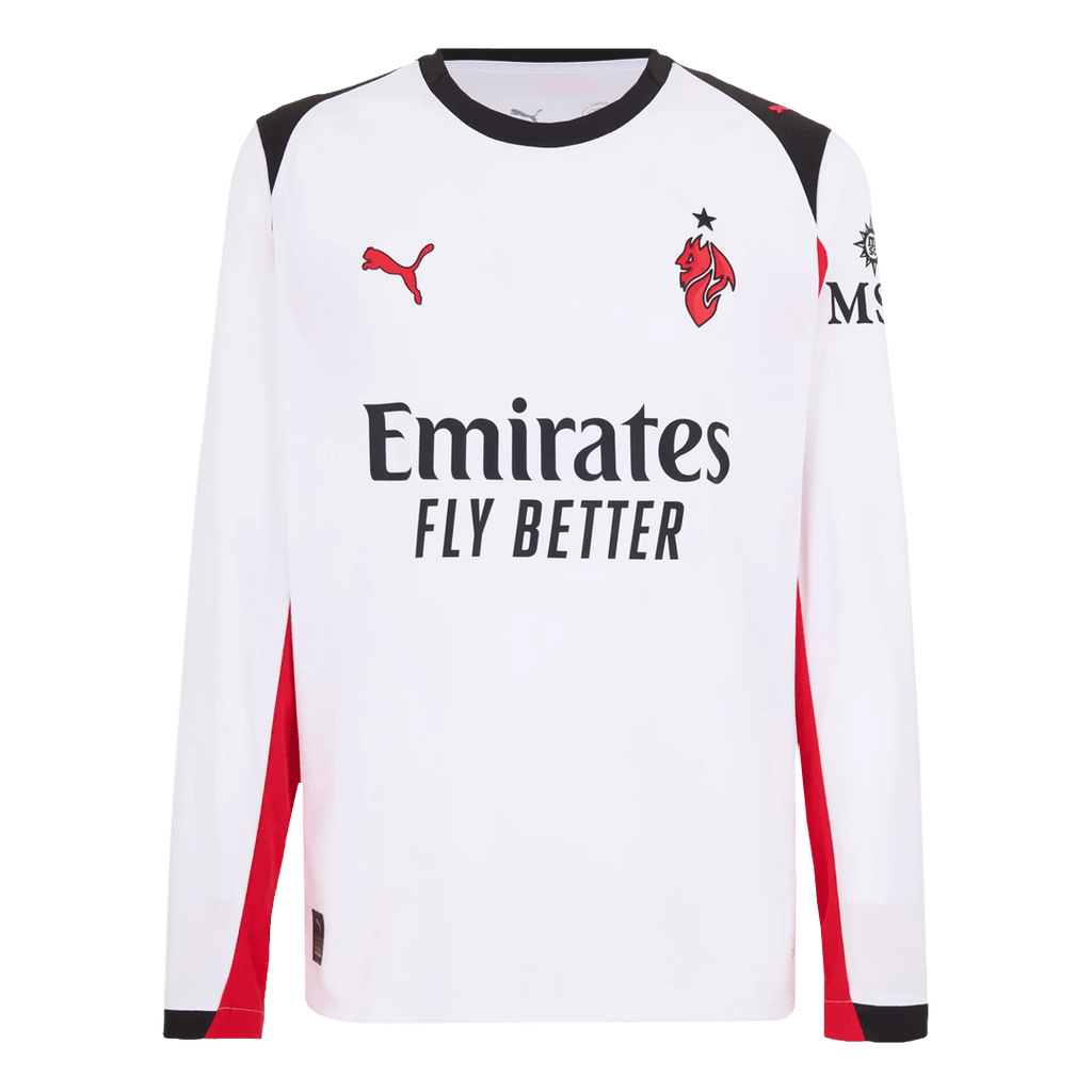 AC Milan Long Sleeve Away Soccer Jersey 2025/26 - Football Shirt | SmartJerseys | Official Quality