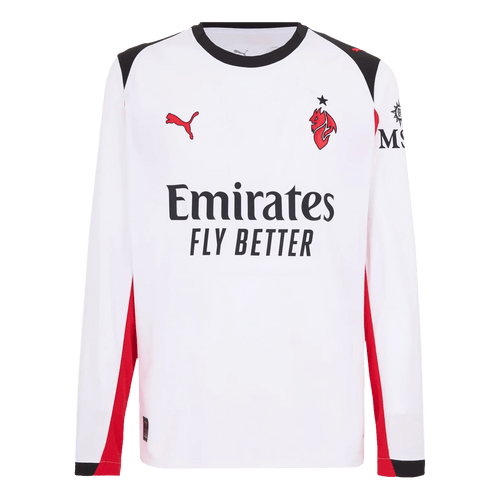 AC Milan Long Sleeve Away Soccer Jersey 2025/26 - Football Shirt | SmartJerseys | Official Quality
