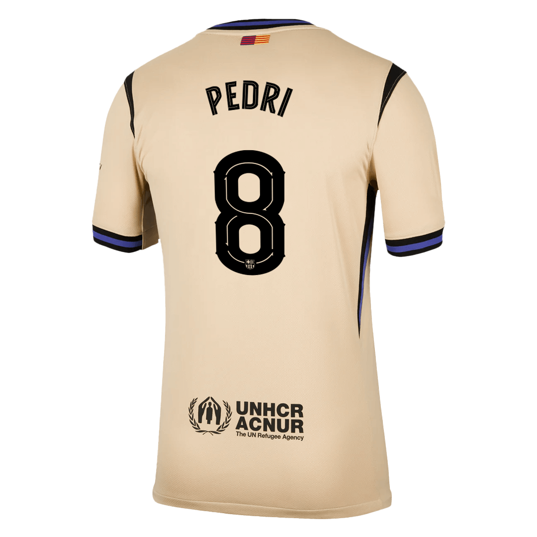 Camiseta de visitante del Barcelona PEDRI #8 2025/26 - Edición UCL