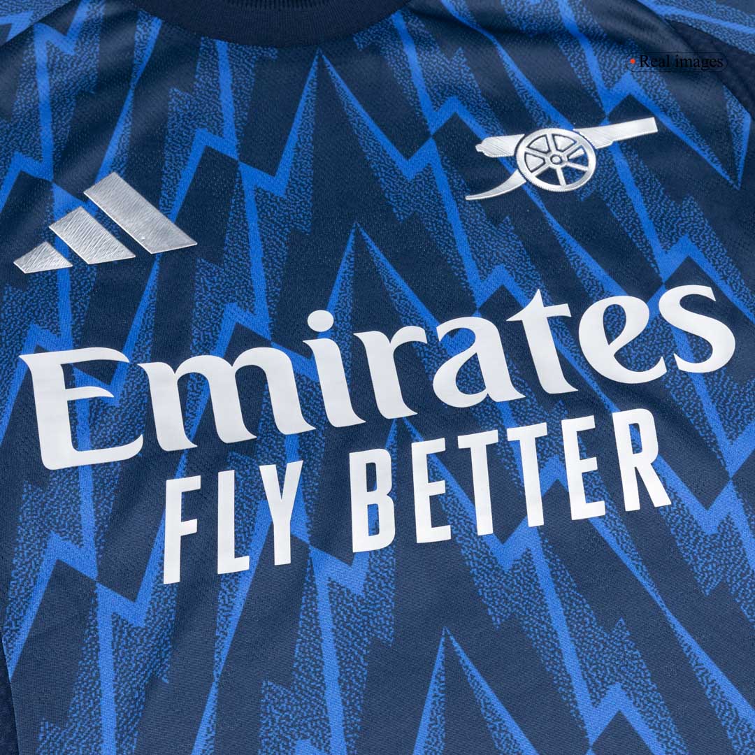 ØDEGAARD #8 Authentic Arsenal Away Soccer Jersey 2025/26 Blue