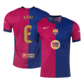 Barcelona GAVI #6 Home Soccer Jersey Authentic 2024/25- Spotify Logo Without Text - Football Shirt | SmartJerseys | Official Quality