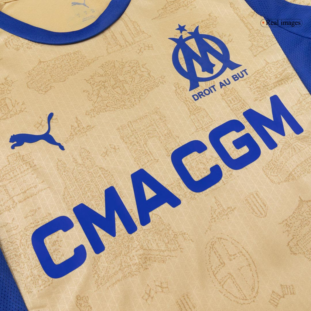 Versión del jugador Marsella Cuarta camiseta de fútbol 25/26 Amarillo
