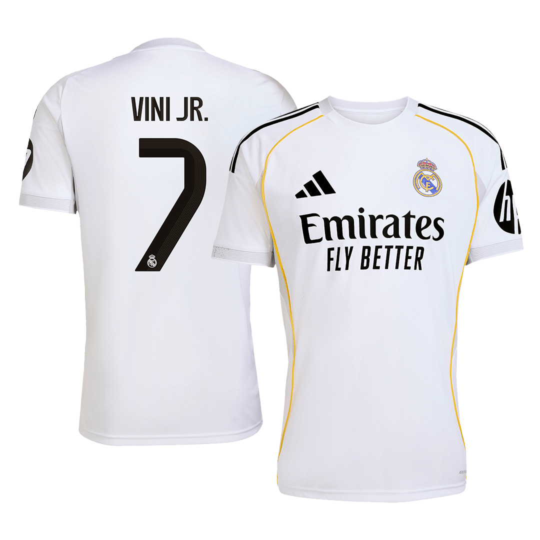 Real Madrid VINI JR. #7 Home Soccer Jersey 2025/26 - Football Shirt | SmartJerseys | Official Quality