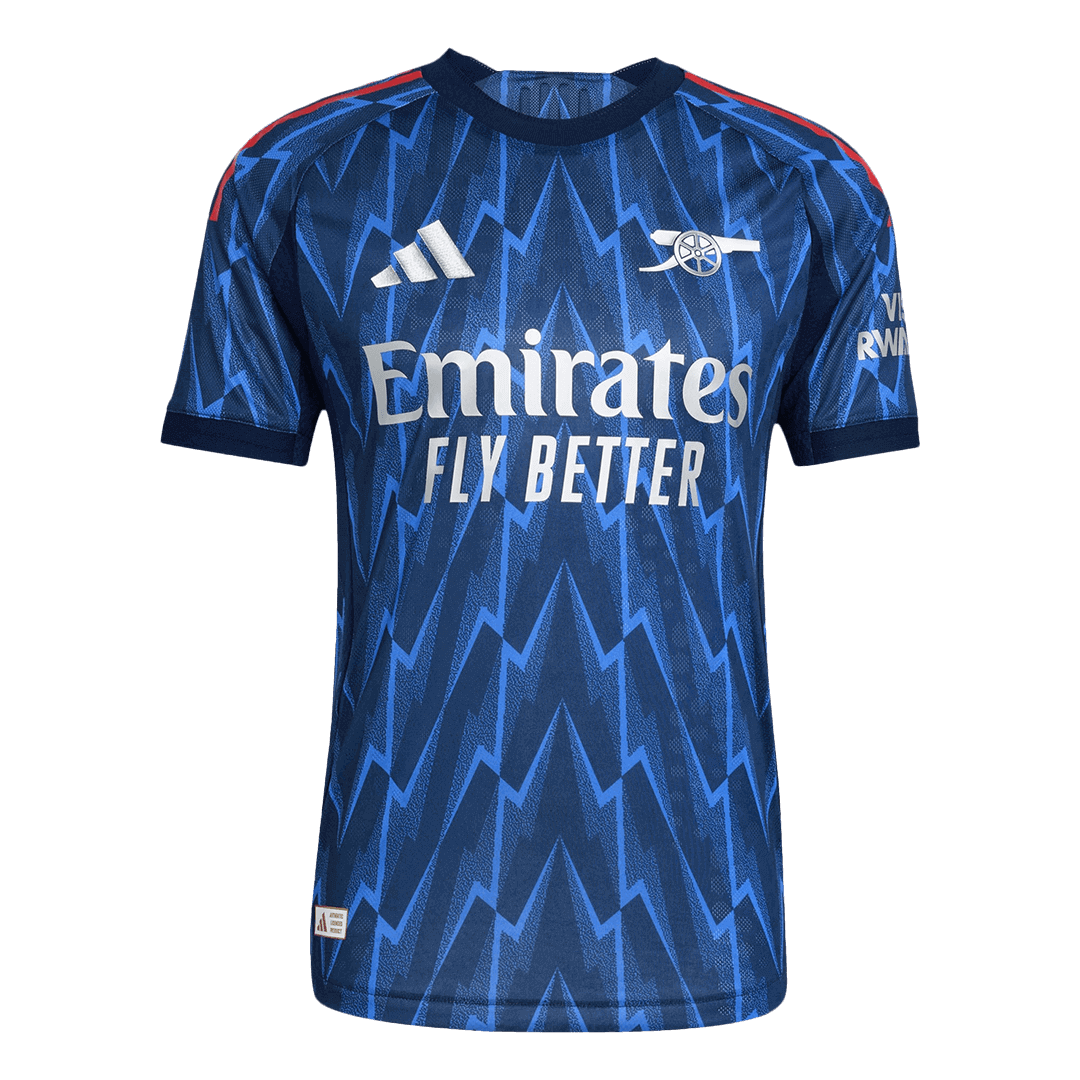 ØDEGAARD #8 Authentic Arsenal Away Soccer Jersey 2025/26 Blue